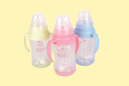 旺寶寶防爆寬口徑玻璃雙層感溫自動奶瓶