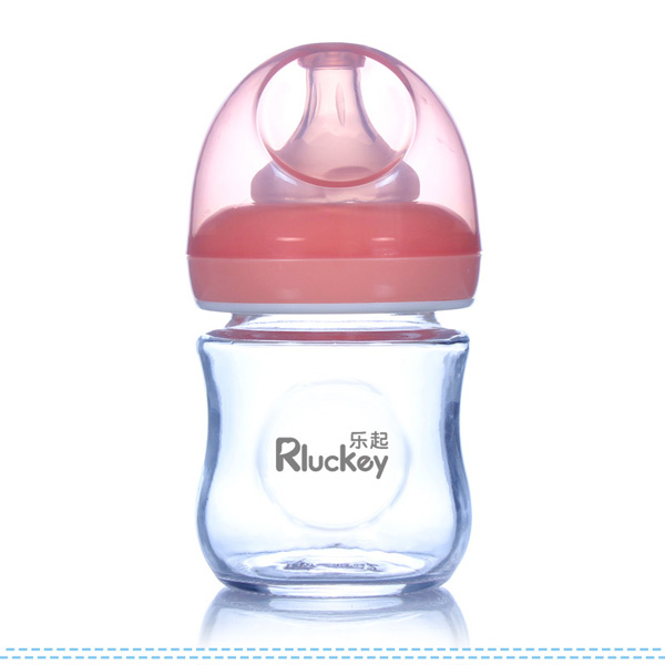 樂(lè)起玻璃奶瓶粉色