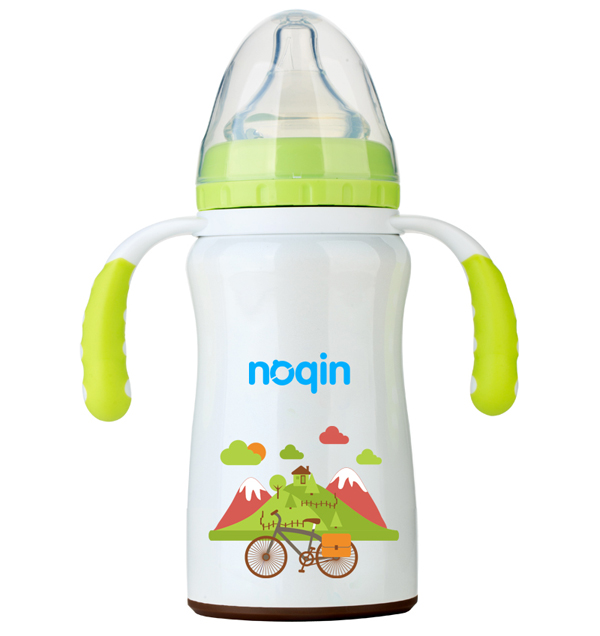 諾親保溫奶瓶 綠色200ml