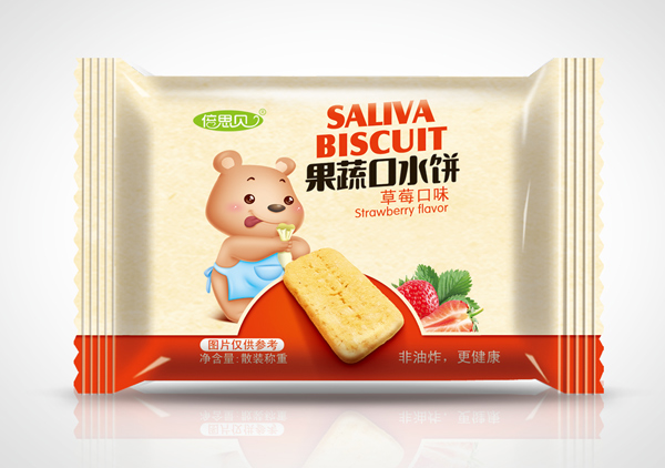 倍思貝草莓味果蔬口水餅