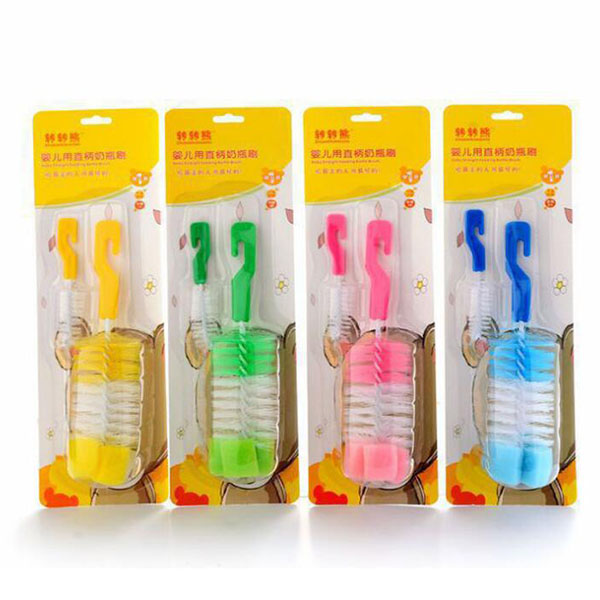 轉轉熊帶掛鉤清潔海綿頭紙卡包裝奶瓶刷