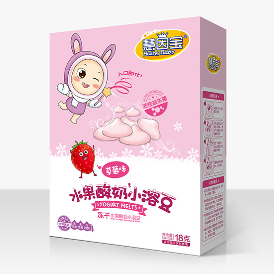 慧因?qū)?水果酸奶小溶豆-草莓味