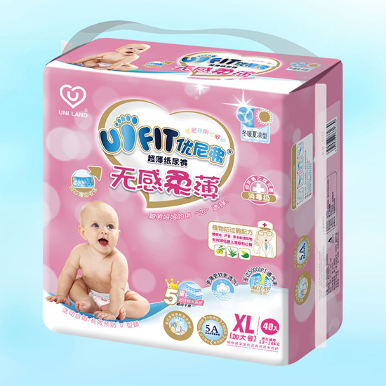 優(yōu)尼弗無感柔薄嬰兒紙尿褲XL碼40入