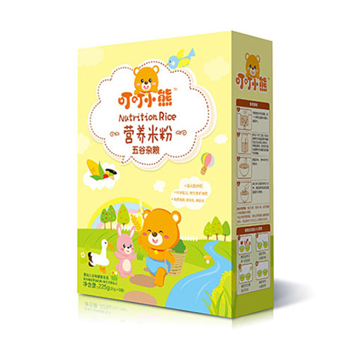 叮叮小熊營養(yǎng)米粉盒裝-五谷雜糧