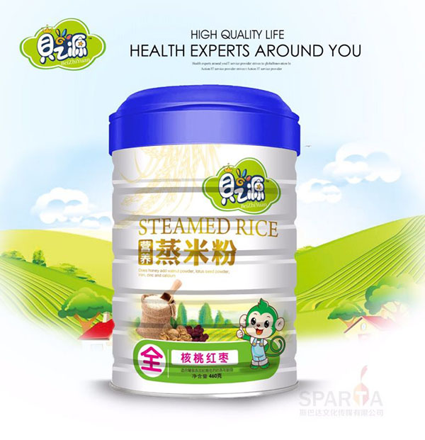 貝之源核桃紅棗蒸米粉聽(tīng)裝