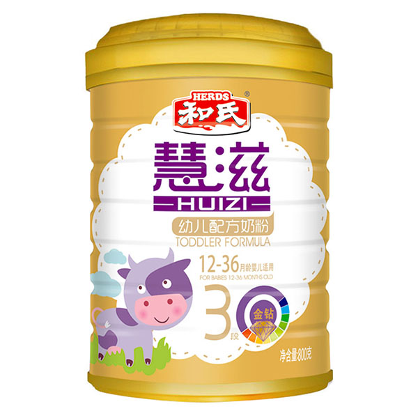 慧滋幼兒配方奶粉800克金鉆3段罐裝