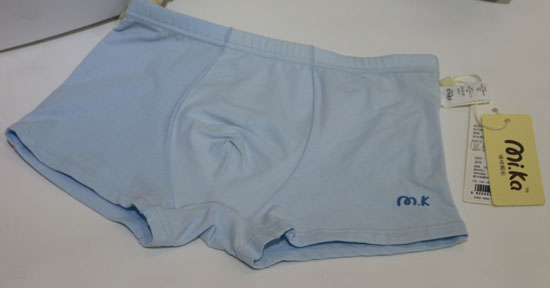 啤啤小魚銀離子男童抗菌內褲藍色加長型