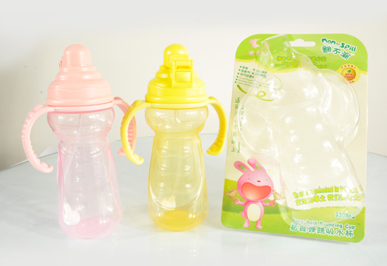 史代爾易握彈跳吸水杯