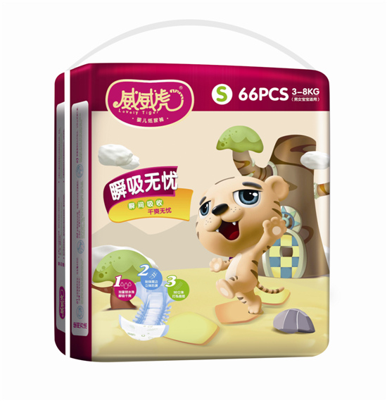 威威虎瞬吸無(wú)憂紙尿褲S碼60片