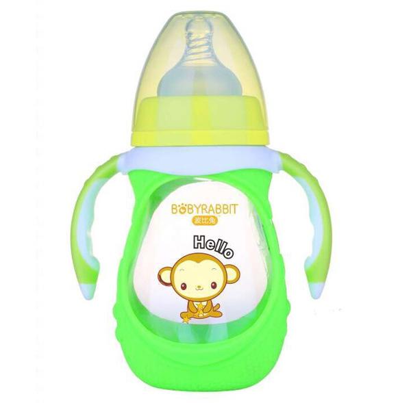 波比兔寬口防摔玻璃奶瓶240ML