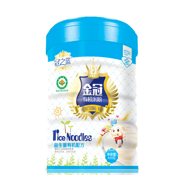 冠之藍金冠益生菌配方有機米粉450g