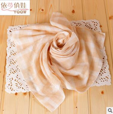 50x70cm3色夏有機(jī)棉彩棉純棉40S雙層新生yinge紗布尿布寶寶尿片