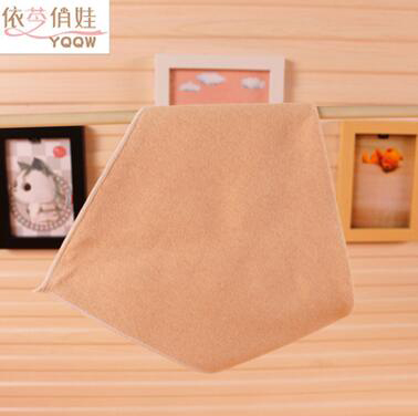 有機(jī)棉彩棉yinge三角巾寶寶圍巾youe口水巾秋冬款彈力不變形