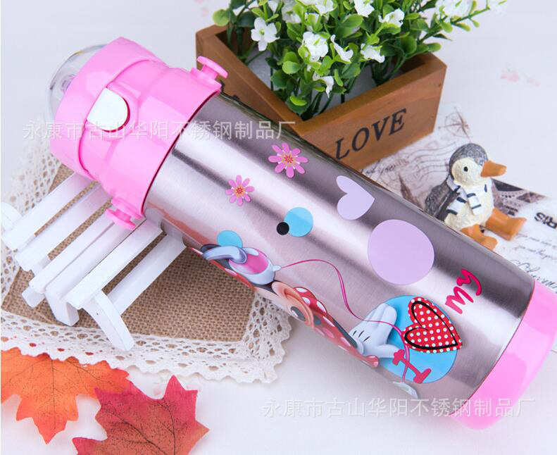 兒童吊帶吸管杯yingye學(xué)飲杯卡通杯子帶吸管背帶