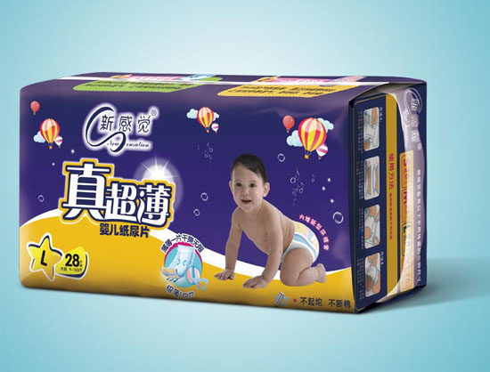 新感覺(jué)真超薄嬰兒紙尿片L碼28片