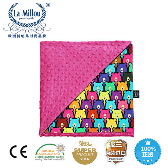 拉米洛巧柔豆豆毯小熊軟糖標(biāo)準(zhǔn)款沁甜莓果紅