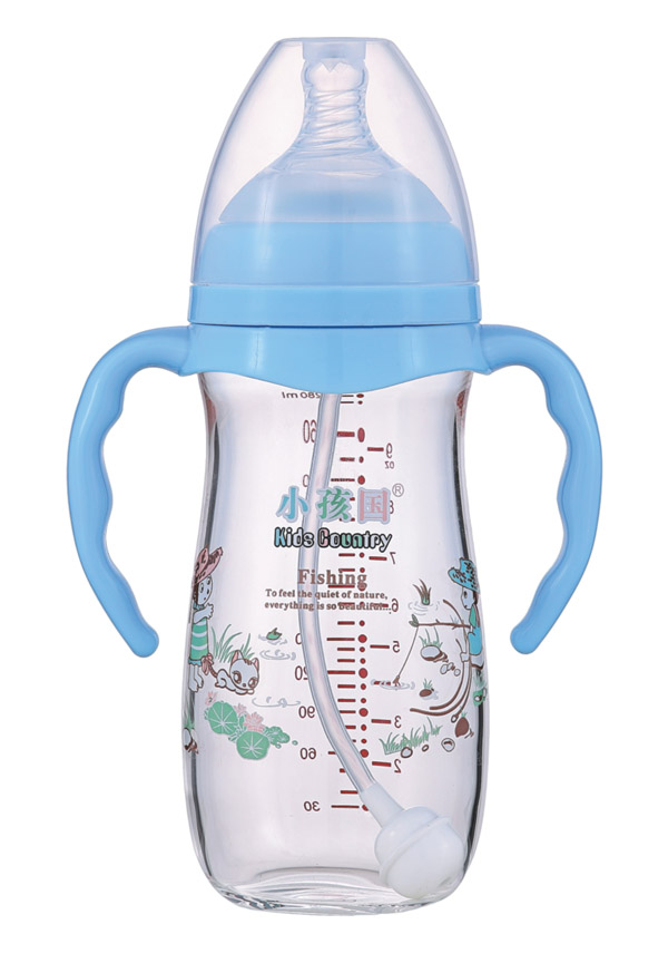 小孩國寬口自動(dòng)玻璃奶瓶280ML