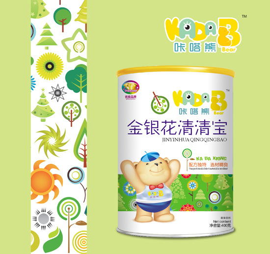 咔嗒熊金銀花清清寶聽裝