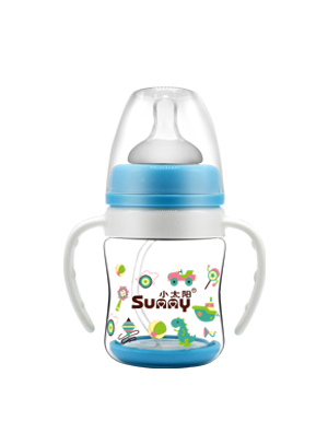 小太陽(yáng)雙層抗摔玻璃奶瓶120ML