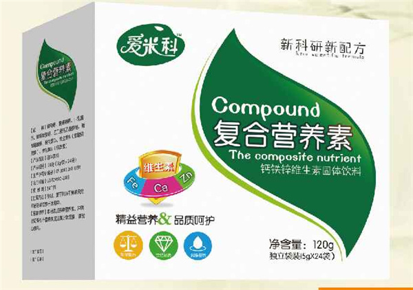 愛(ài)米科鈣鐵鋅維生素固體飲料