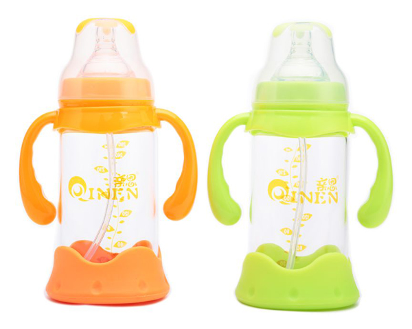 親恩玻璃奶瓶帶手柄大