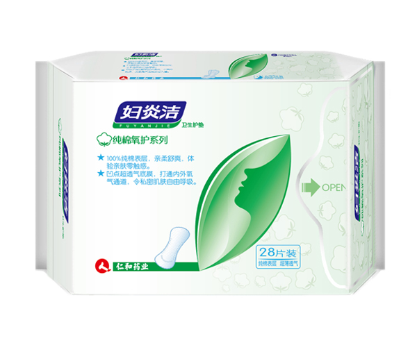 婦炎潔衛(wèi)生護(hù)墊-純棉氧護(hù)系列28片