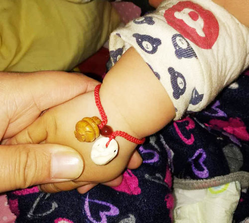 寶寶紅繩-黃白兩色