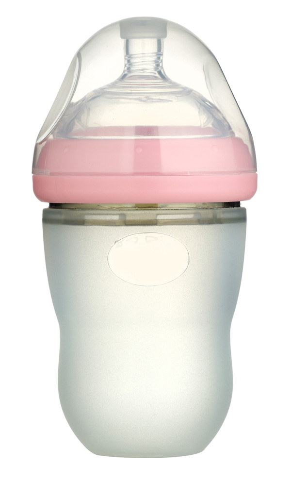 小蘋(píng)果硅膠奶瓶 大 紅色