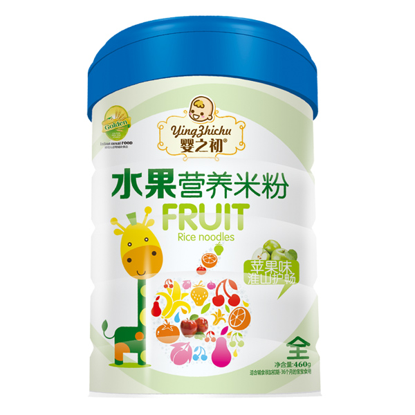 嬰之初水果營養(yǎng)米粉-蘋果味淮山護暢罐裝