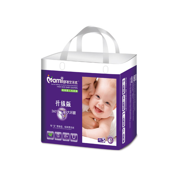 媽咪艾無憂紙尿褲升級(jí)版360°大環(huán)腰紙尿褲S