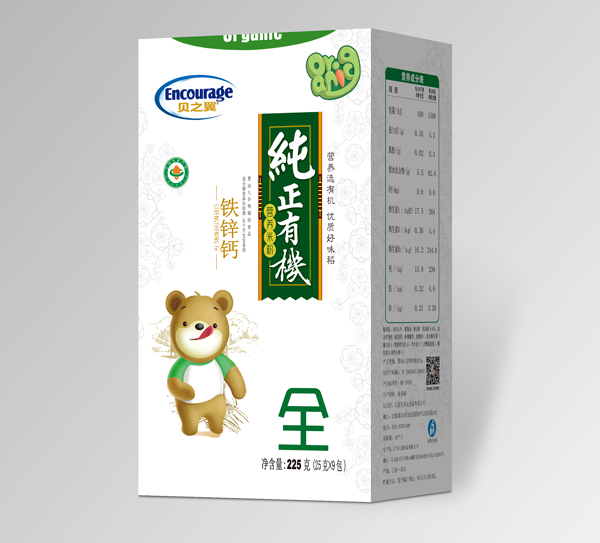 貝之翼鐵鋅鈣純有機米粉-盒裝