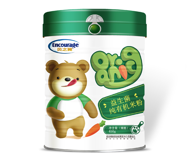 貝之翼益生菌純有機米粉-聽裝