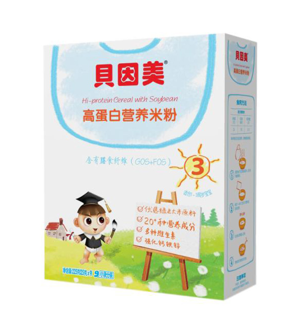 貝因美高蛋白營養(yǎng)米粉盒裝