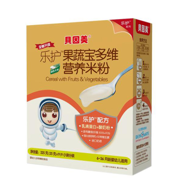 貝因美樂護果蔬寶多維營養(yǎng)米粉