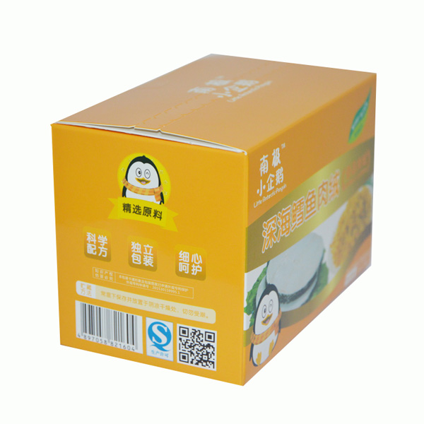 南極小企鵝深海鱈魚肉絨盒裝側面