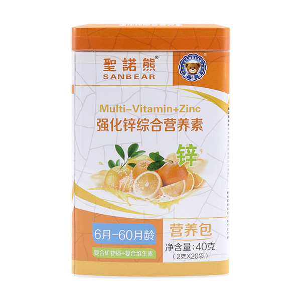 圣諾熊強(qiáng)化鋅綜合營養(yǎng)素20袋
