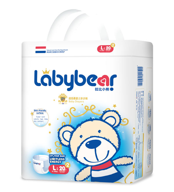 拉比小熊超級柔嬰兒拉拉褲L22