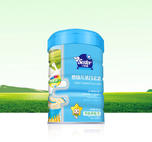 小萌星鈣鐵鋅配方嬰幼兒蒸谷米乳