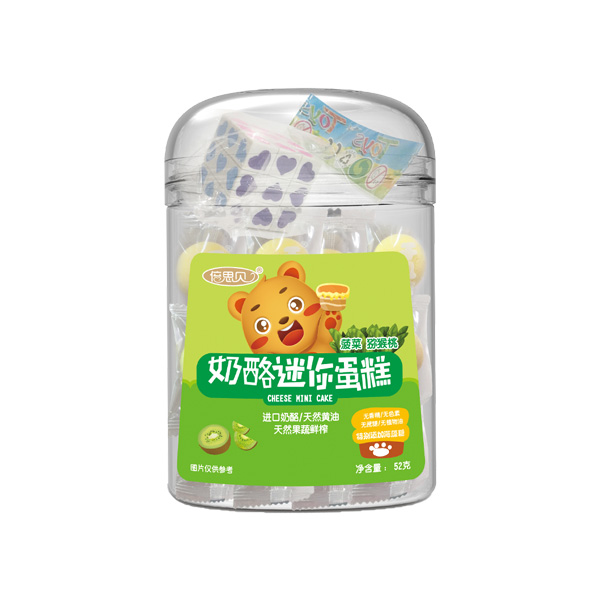 倍思貝奶酪迷你蛋糕菠菜獼猴桃味