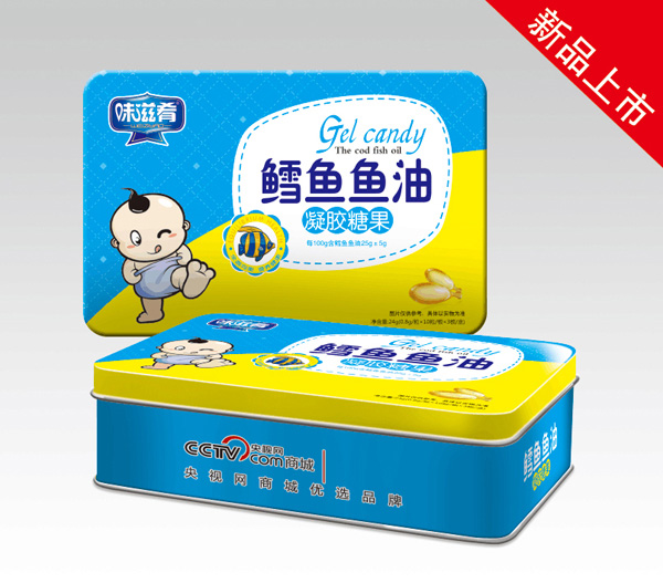 味滋肴鱈魚(yú)魚(yú)油凝膠糖果