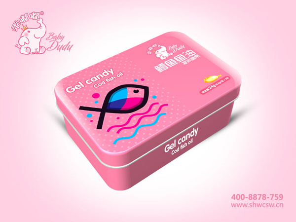 乖嘟嘟鱈魚魚油凝膠糖果鐵聽