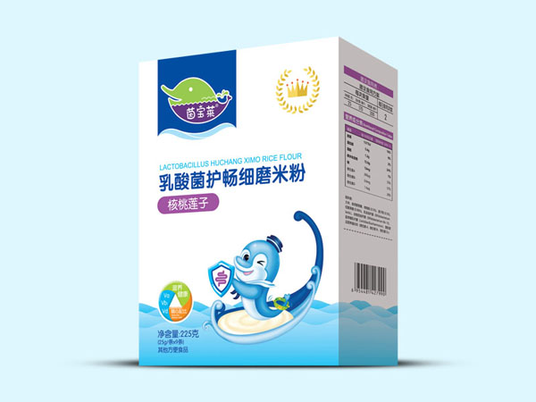 茵寶萊乳酸菌護暢細(xì)磨米粉-核桃蓮子盒裝