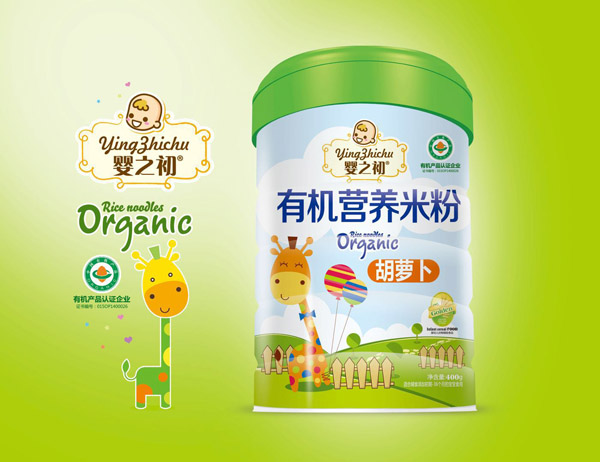 嬰之初有機(jī)營養(yǎng)米粉-胡蘿卜罐裝