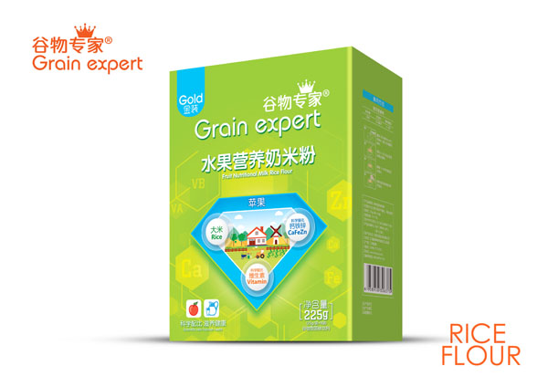 谷物專家水果營(yíng)養(yǎng)奶米粉-蘋果 盒裝