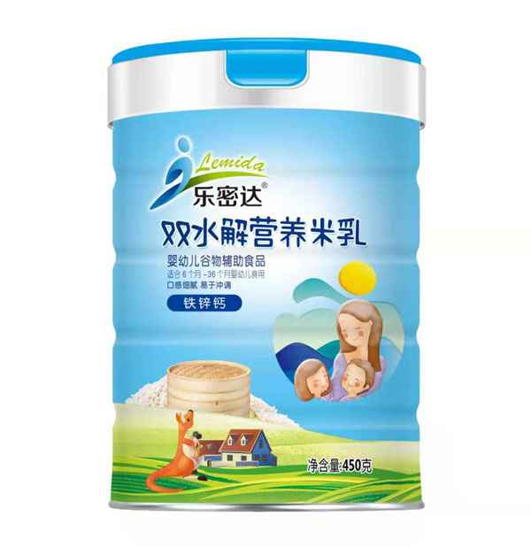 樂密達(dá)雙水解營(yíng)養(yǎng)米乳-鐵鋅鈣