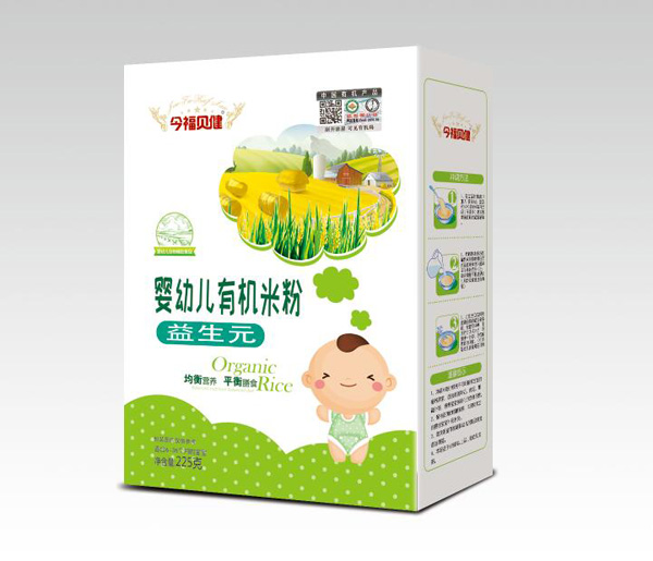 今福貝健嬰幼兒有機(jī)米粉-益生元盒裝