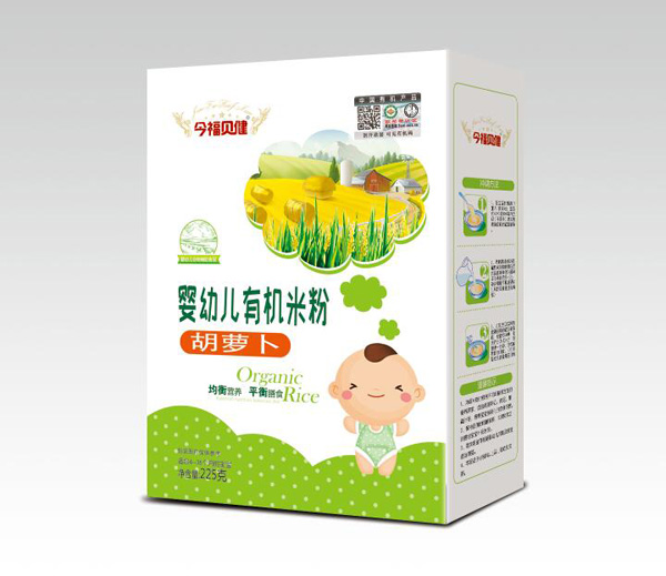 今福貝健嬰幼兒有機(jī)米粉-胡蘿卜盒裝