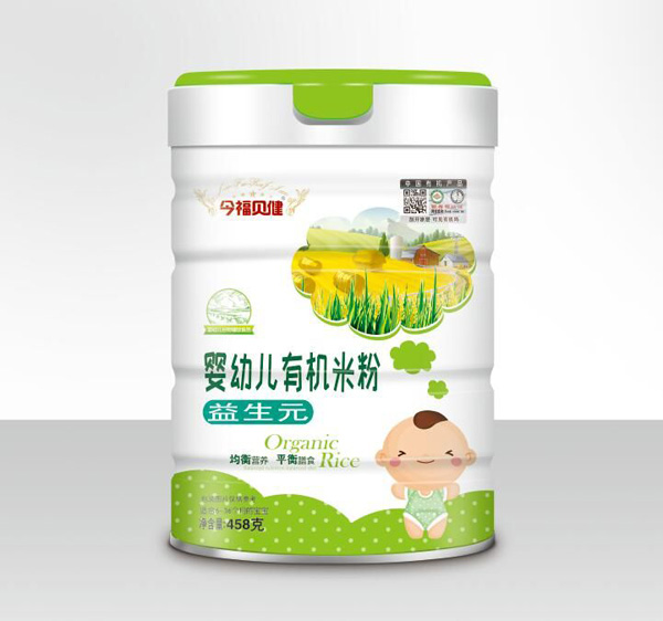 今福貝健嬰幼兒有機(jī)米粉-益生元罐裝