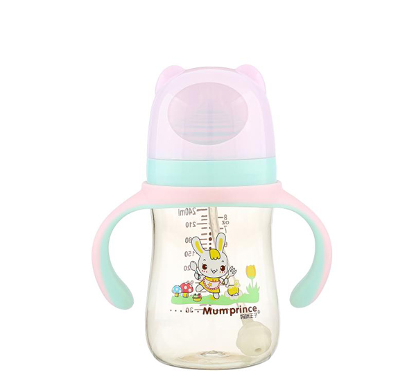 媽咪王子中口徑PPSU自動(dòng)吸300ml奶瓶 粉色