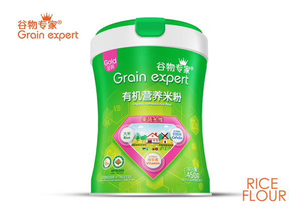 谷物專家有機(jī)營(yíng)養(yǎng)米粉-果蔬多維罐裝